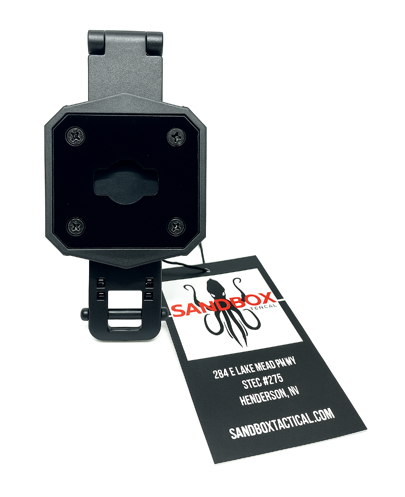 Sandbox Tactical Single Molle Cam Mount designed for Axon Taser body cam 2,3,4