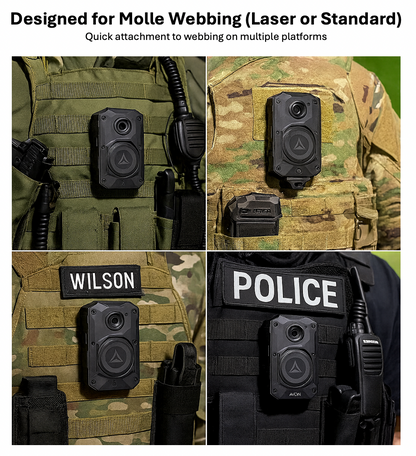 Sandbox Tactical Single Molle Cam Mount designed for Axon Taser body cam 2,3,4